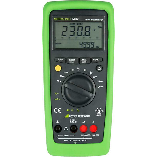 Gossen Metrawatt TRMS Digital-Multimeter m. Temperaturmessung METRALINE DM 62